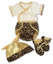 Leopard Diaper Set